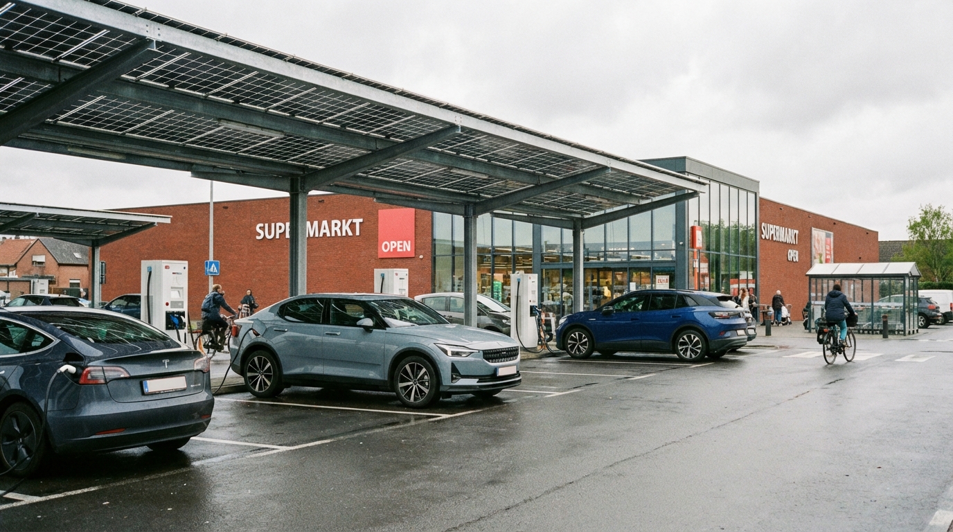 Laadstation in Sint-Agatha-Berchem